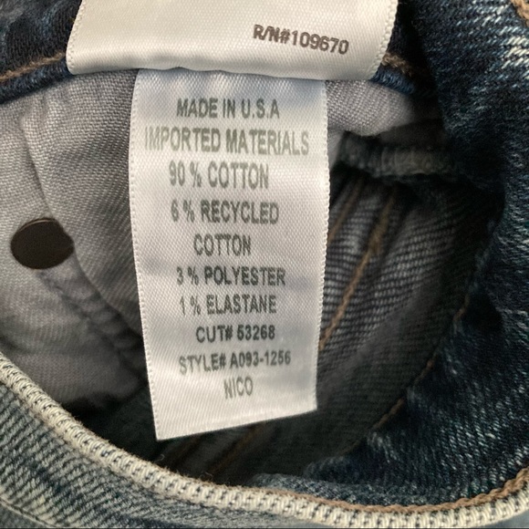 Agolde Nico High Rise Slim Blue Jeans in Retreat Wash / Size 27 - Picture 7 of 8